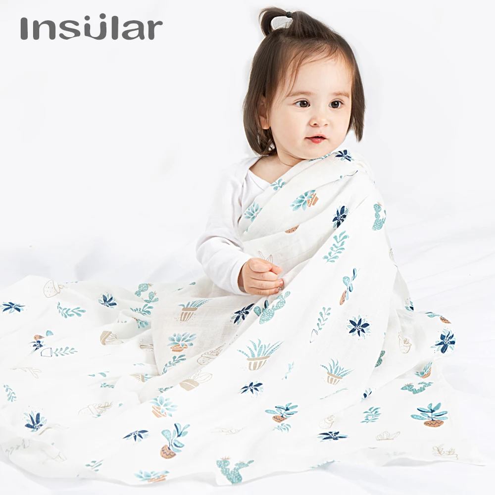 

Baby Blanket Cotton Baby Swaddle For Newborns Lovely Wraps Muslin Bamboo Soft 130x110cm Baby Bath Towel Bed Sheet Stroller Cover