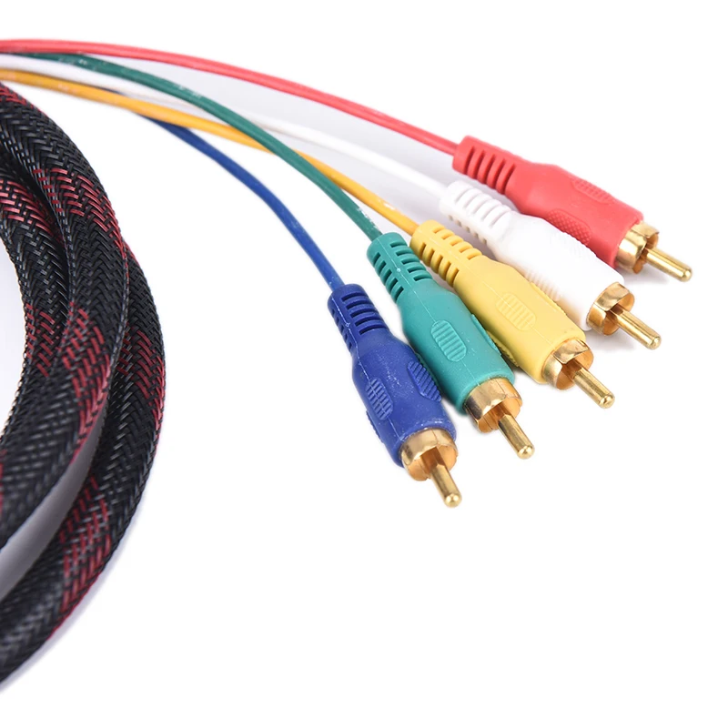 HDMI Мужской к 5 RCA RGB YPbPr Аудио AV компонент конвертер Кабель Ведущий MF