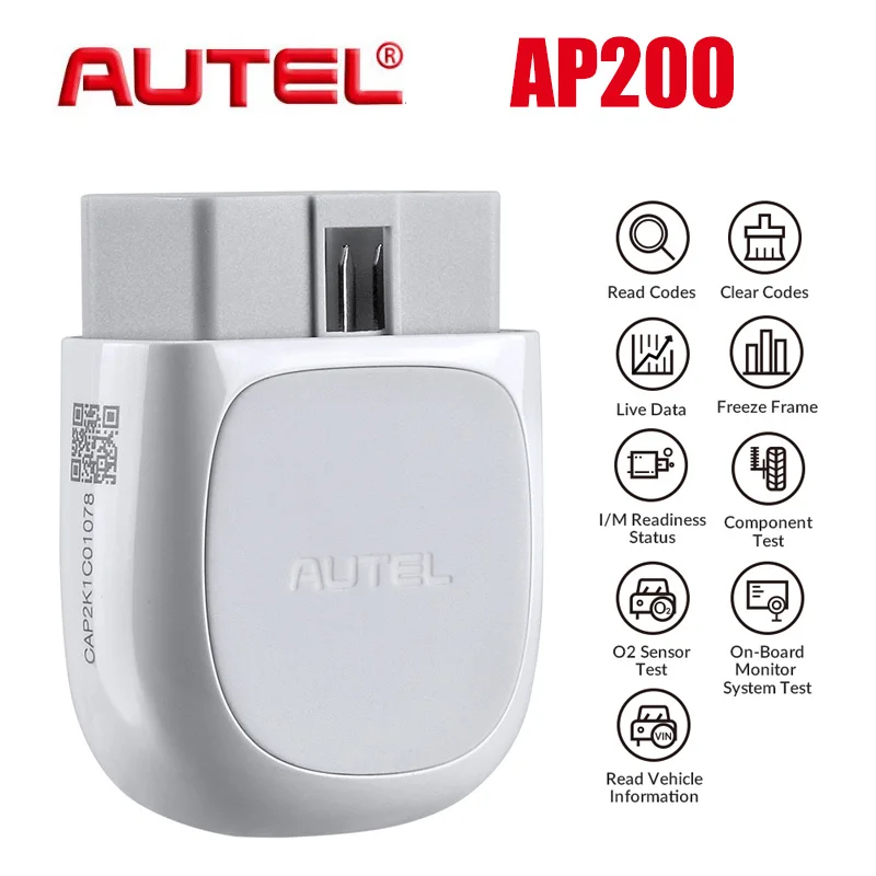 Autel AP200 Bluetooth OBD2 считыватель кода с полной системой диагностики AutoVIN масло/EPB/BMS/SAS/TPMS/DPF перенаборы IMMO сервис