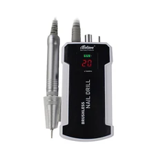 65 Вт бесщеточная дрель для ногтей 35000 об/мин электрическая машинка для маникюра Набор машина перезаряжаемый педикюр набор с керамическое сверло инструменты