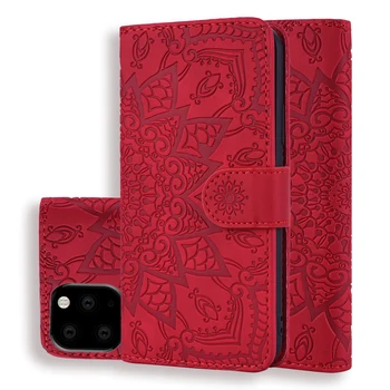 

20pcs/lot Calf double fold Embossing newest cover case for iphone 5 6 7 8 X XS XR XS Max 11 Pro Max leather case cover