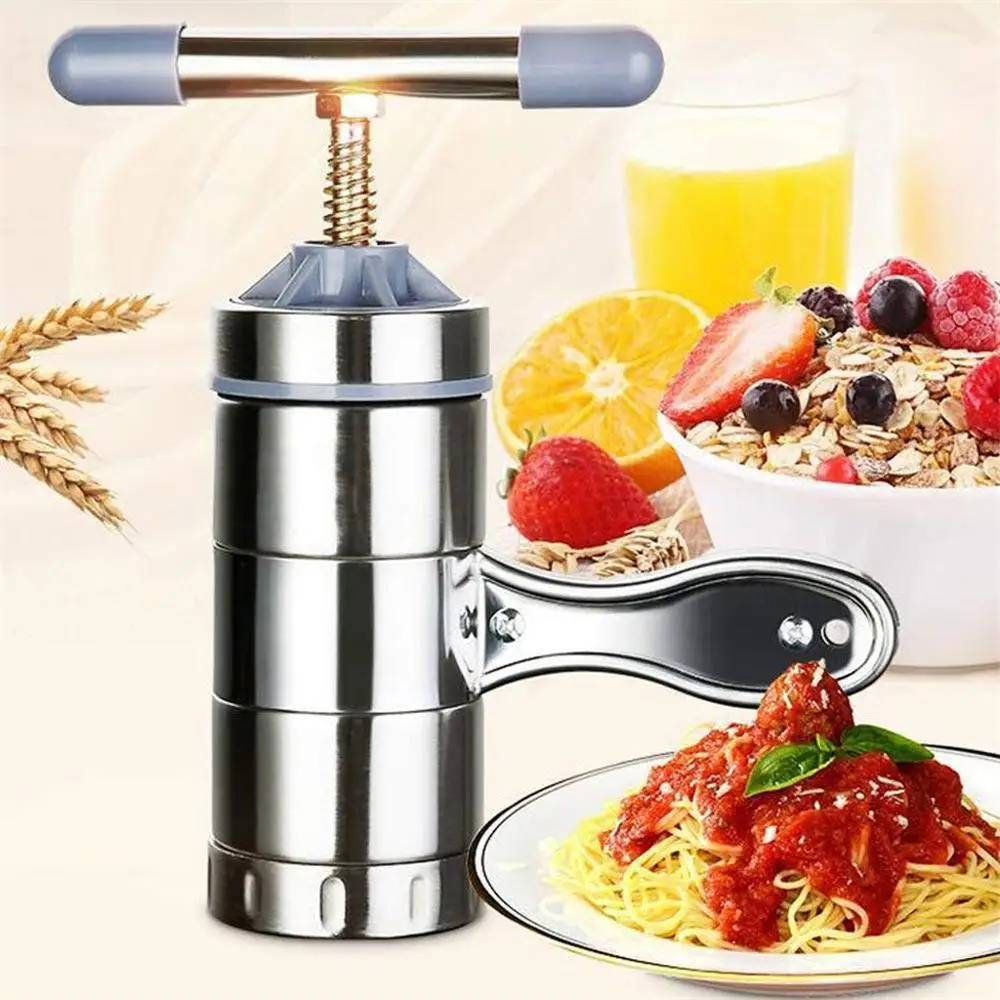 

RASABOX - Manual Pasta Makers with 5 Noodle Mould, Manual Noodles Press Machine