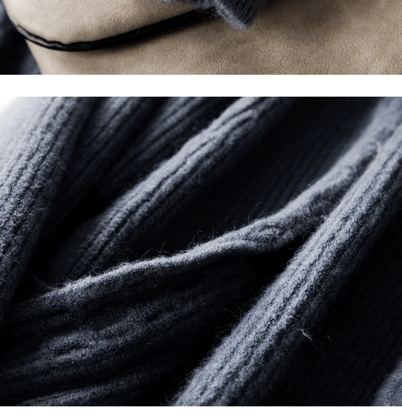 ALKMENE new knitted cashmere sweater women's cardigan in the long section autumn outside loose Korean wool shawl coat
