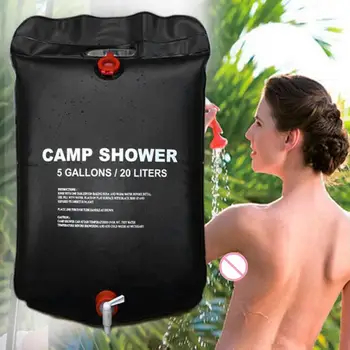 

20L Shower Bag PVC Portable Foldable Outdoor Solar Energy Heated Water Storage Bags for Men Women Camping Backpack Accessories