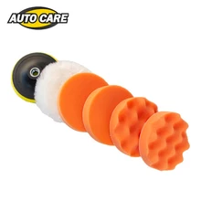 5 дюймов полировщик автомобиля полировка самоклеющиеся полировальные буферные колодки Набор M14 Дрель адаптер электроинструменты аксессуары 6 шт. в комплекте