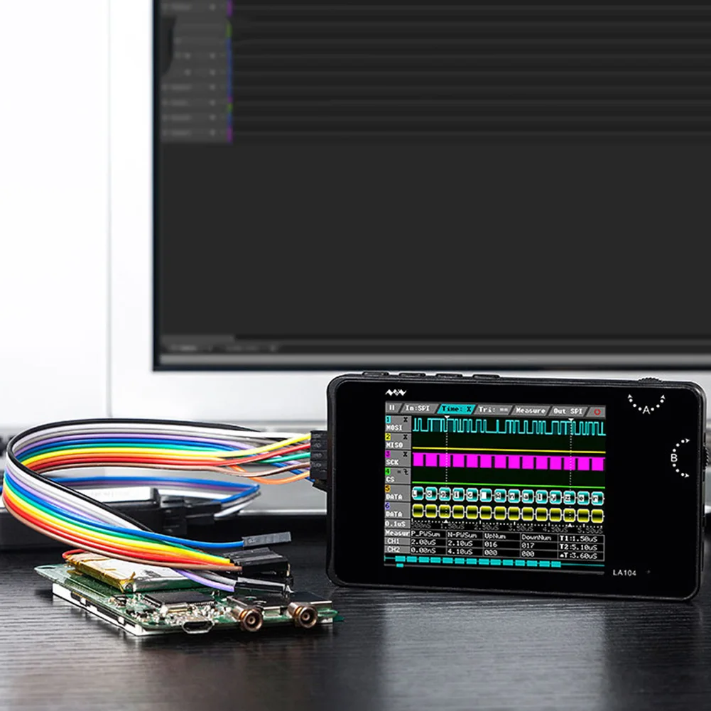 

Portable Digital Logic Analyzer LA104 USB Mini 4-Channel 100MHz Sample Rate Oscilloscope Digital Oscilloscope