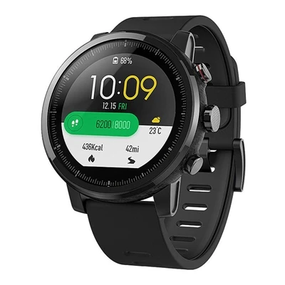 Для оригинального Xiaomi Huami Amazfit Stratos 2 2 S/для amazfit pace браслет умные часы с ремнем 22 мм мягкий силиконовый браслет - Цвет: black dark gray