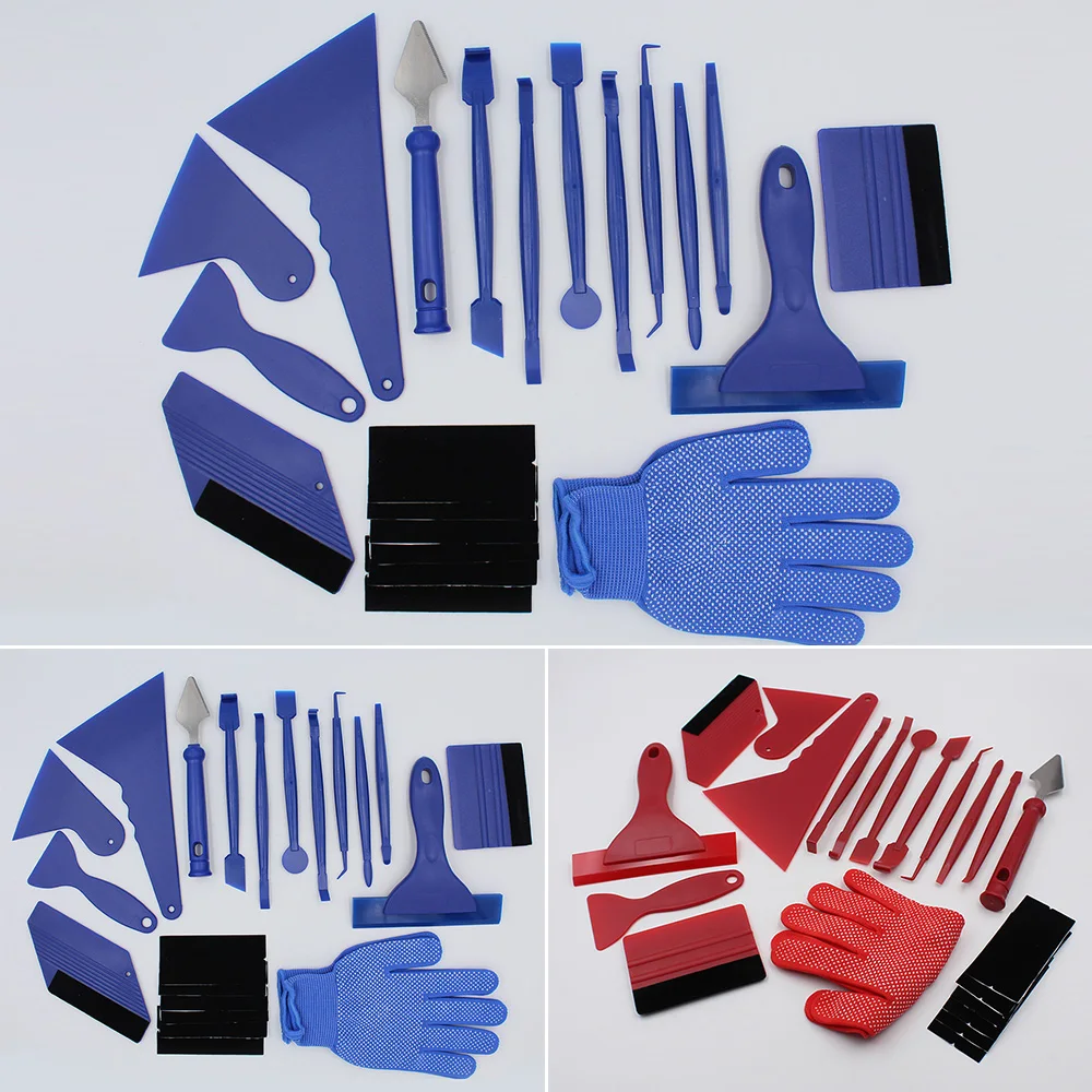

Universal 21pcs/Set Car Vinyl Wrap Film Tools Squeegee Scrapers Kit For Window Mirrors Car Tools Accessories For Window Mirror