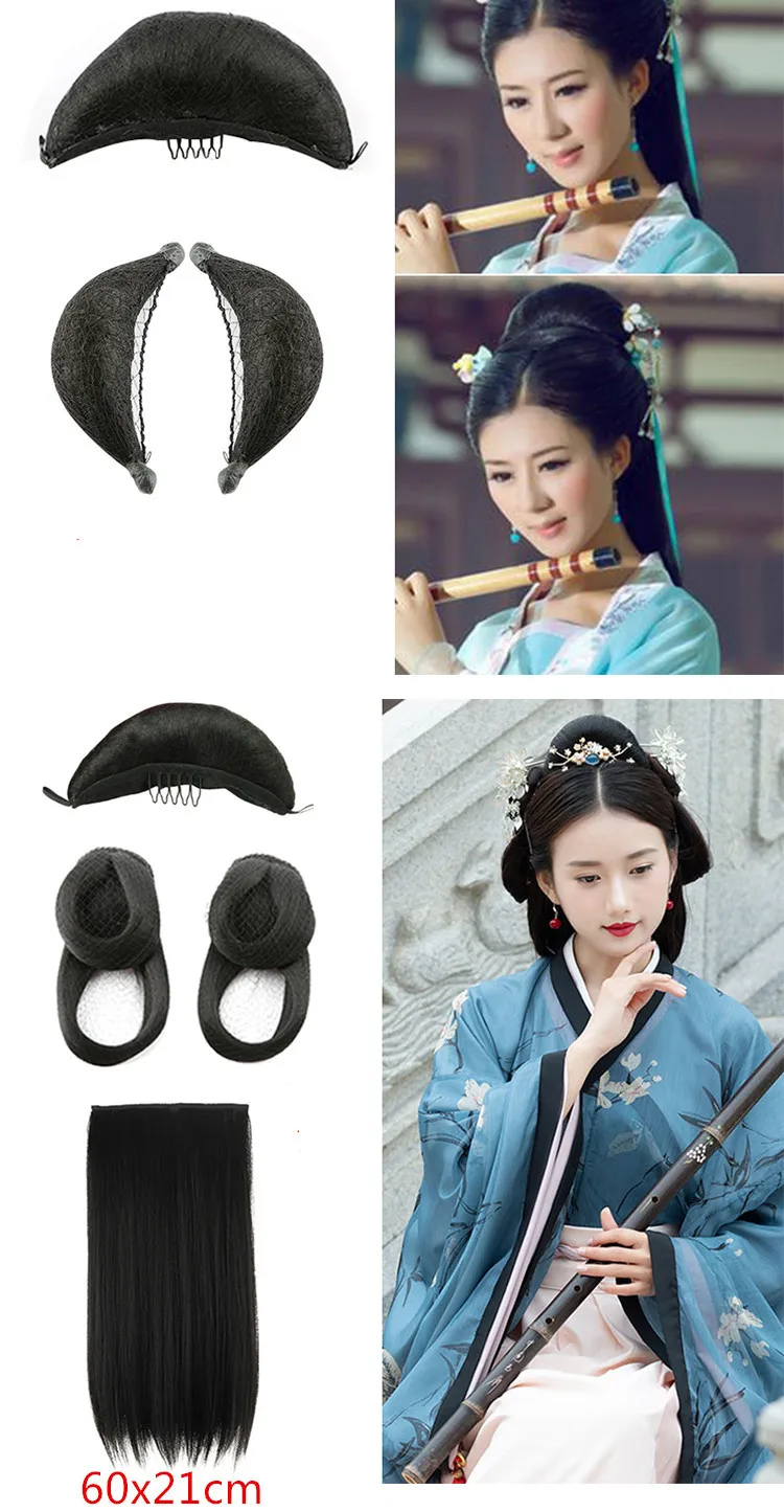 han dynasty women's cosplay princess hair accessories set antique photography Movie TV play fairy hair carnival dress up