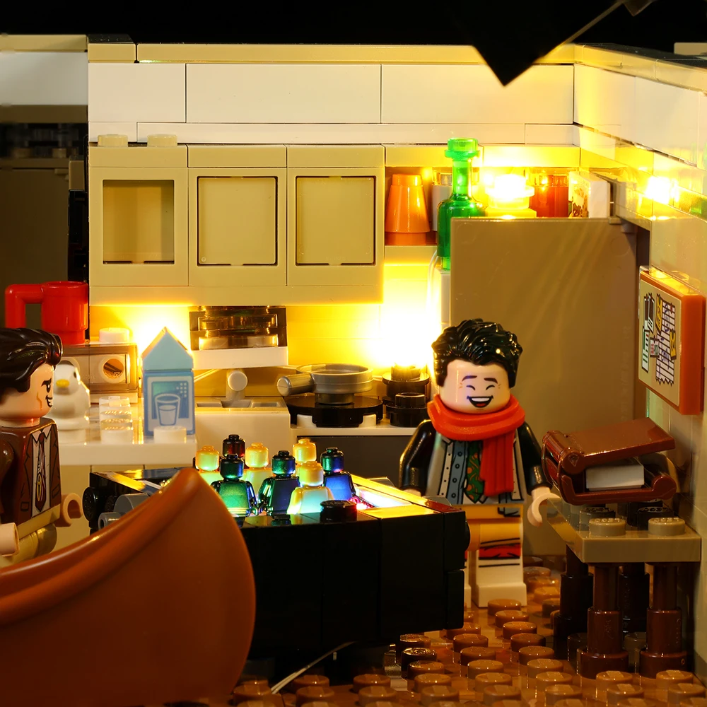 Led Lighting Kit For LEGO 10292 The Friends Apartments Blocks Building (NOT Include Model)