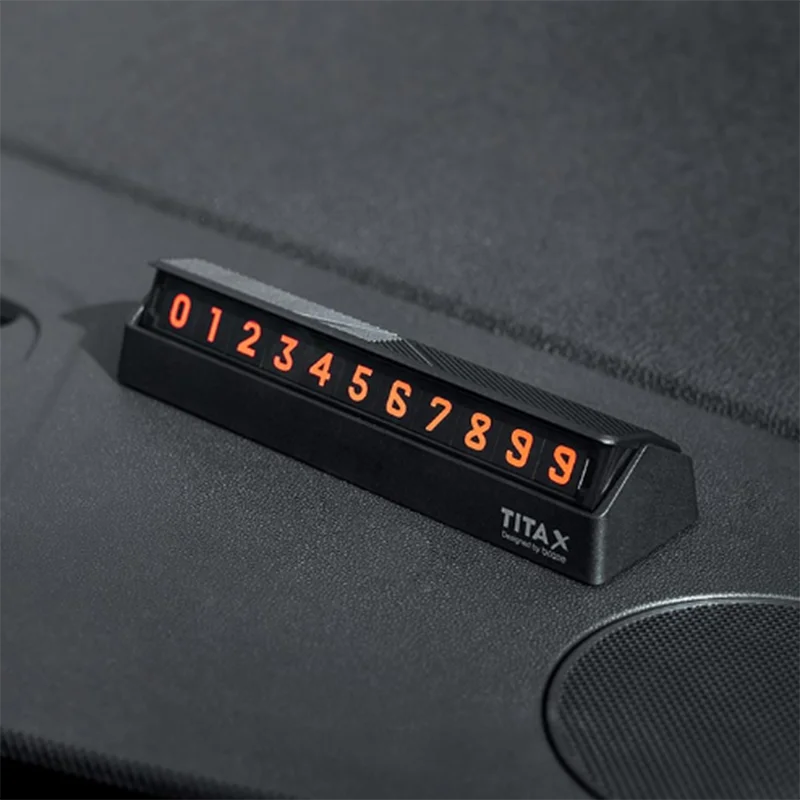 Xiaomi Mijia Тита X Флип Тип автомобиля Умеренная парковка номер телефона карты пластина временный стоп знак с флуоресцентным номером