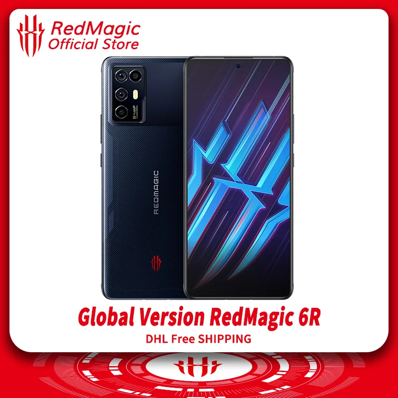 8gb ddr3 DHL FREE SHIPPING Global Version REDMAGIC 6R Gaming MobilePhone Snapdragon 888 Octa Core 6.67 Inch 64MP Quad Camera ram computer