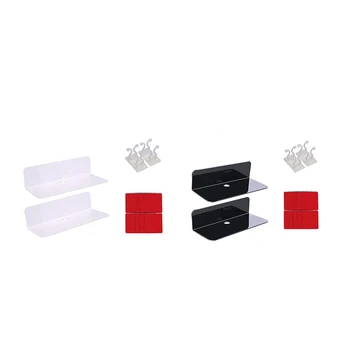 

2PCS Acrylic Floating Wall Shelves Dae-Free Expand,for Speaker