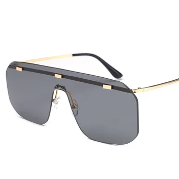 

Driver's Sunglasses Men's And Women Colorful Film Glasses Punk Machine Model Conjoined Rice Nail Sunglasses UV400 Oculos De Sol