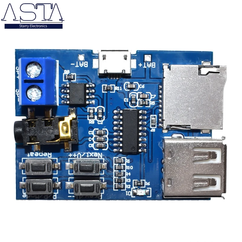 TF-карта U-disk MP3 Плата декодера с форматом module Расшифровка усилителей audio Player |
