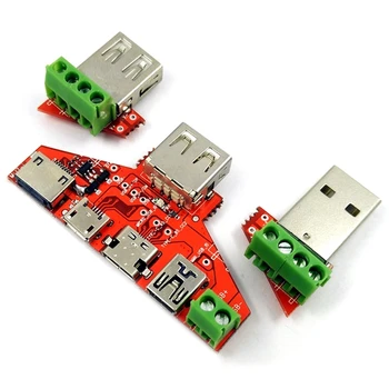 

USB Tester Meter Ammeter Capacity Monitor Instruments Parts for Apple Interface Type-C Micro-Type MiNi USB Cable Adapter Convert