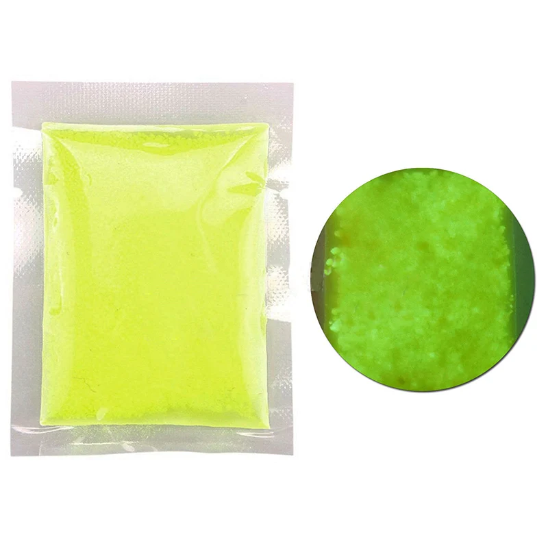 Glowing Luminous Fluorescent Sands Glow in The Dark Pigment Powder 10g Aquarium Sand Fish Tank Garden Glow in The Dark Pigment - Цвет: Yellow