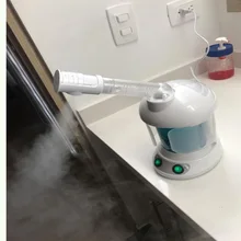 2 в 1 машина для пароварки для лица, с выдвижным рычагом, озоновая столешница, мини спа дизайн для лица, 360 градусов Вращающаяся головка распылителя