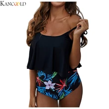 KANCOOLD, женское бикини с высокой талией, плавки, шорты, низ, купальник, купальный костюм, гофрированный купальник, женская пляжная одежда, бикини