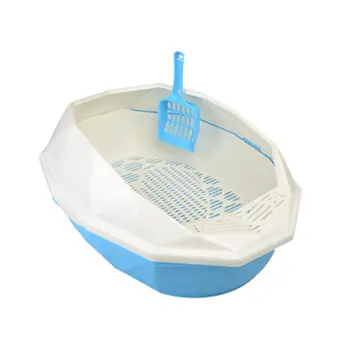 

Pet Cat Sand Basin Set Waste Box Detachable Plastic Litter Pot for Cat Kitten