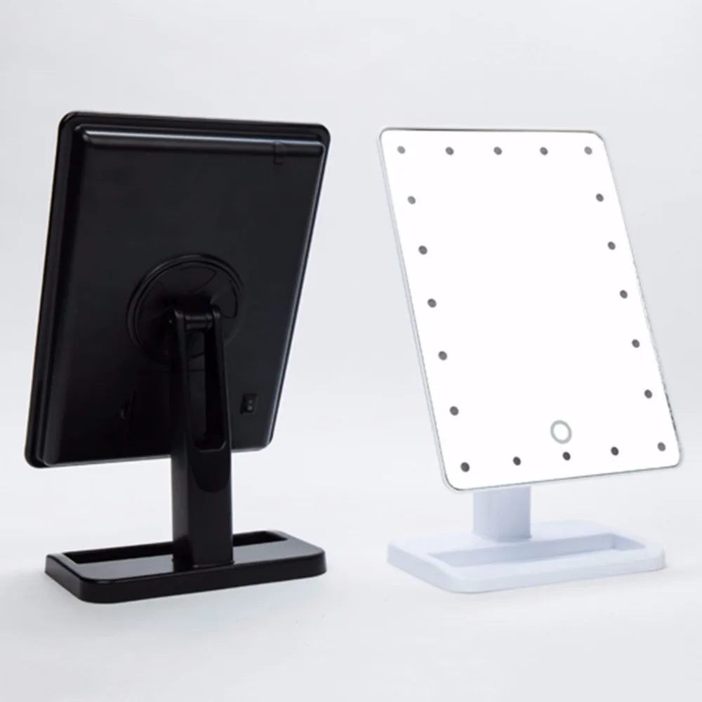 Beauty Cosmetic Make Up Illuminated Desktop Stand Mirror With 20 LED Light With Exquisite And Elegant Appearance Hot New