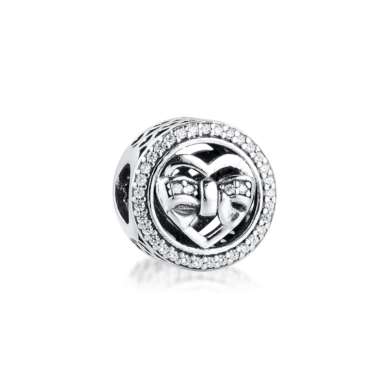 Сделай Сам подходит для браслетов Pandora с бусинами влюбленные Галстуки подвески