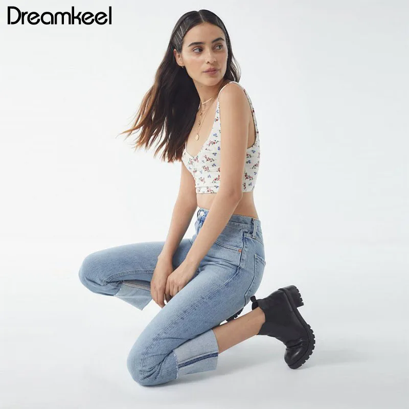 Свободные модные прямые джинсы длиной до щиколотки для женщин, свободные джинсовые штаны со средней талией, не тянущиеся однотонные повседневные джинсы для женщин Y
