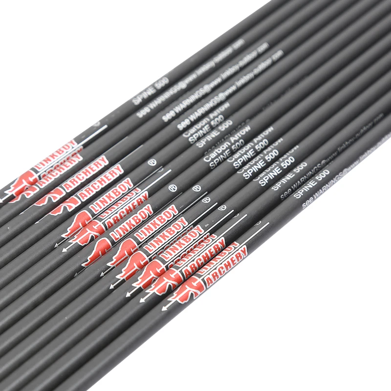 12pcs-Pure-Carbon-Arrows-Spine-500-600-700-800-900-1000-ID-4-2mm-Shafts-Plastic (1)