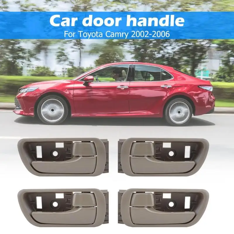 2 пары аксессуары для салона автомобиля ручка двери для Toyota Camry 2002-2006 ручка двери для Camry интерьер 69205-33040/69206-33040