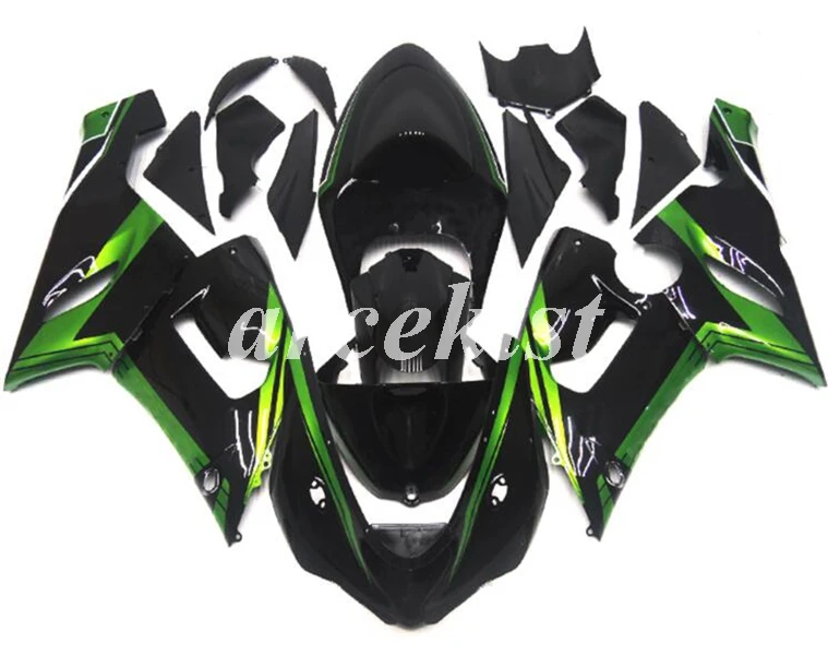 4 подарки ABS мотоцикл Полный обтекатели комплект подходит для Kawasaki Ninja ZX-6R 2005 2006 05 06 ZX6R 636 набор Белый
