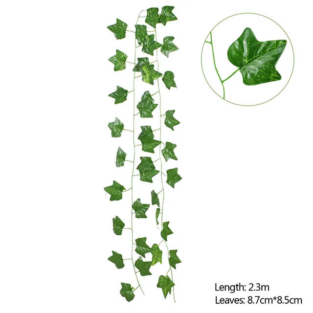 180cm Fake Ivy Wisteria Flowers Artificial Plant Vine Garland for Room Garden Decorations Wedding Arch Baby Shower Floral Decor 230cm F02