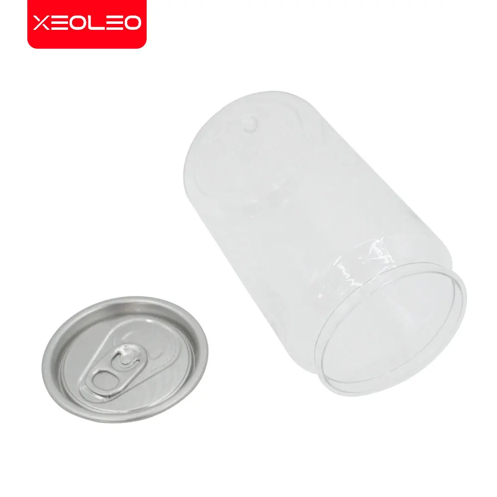 Boba tea Aluminum Bottle PET bottle 330ml for Coffee/Bubble tea/Milk tea 200pcs/carton Bubble cans with lid together