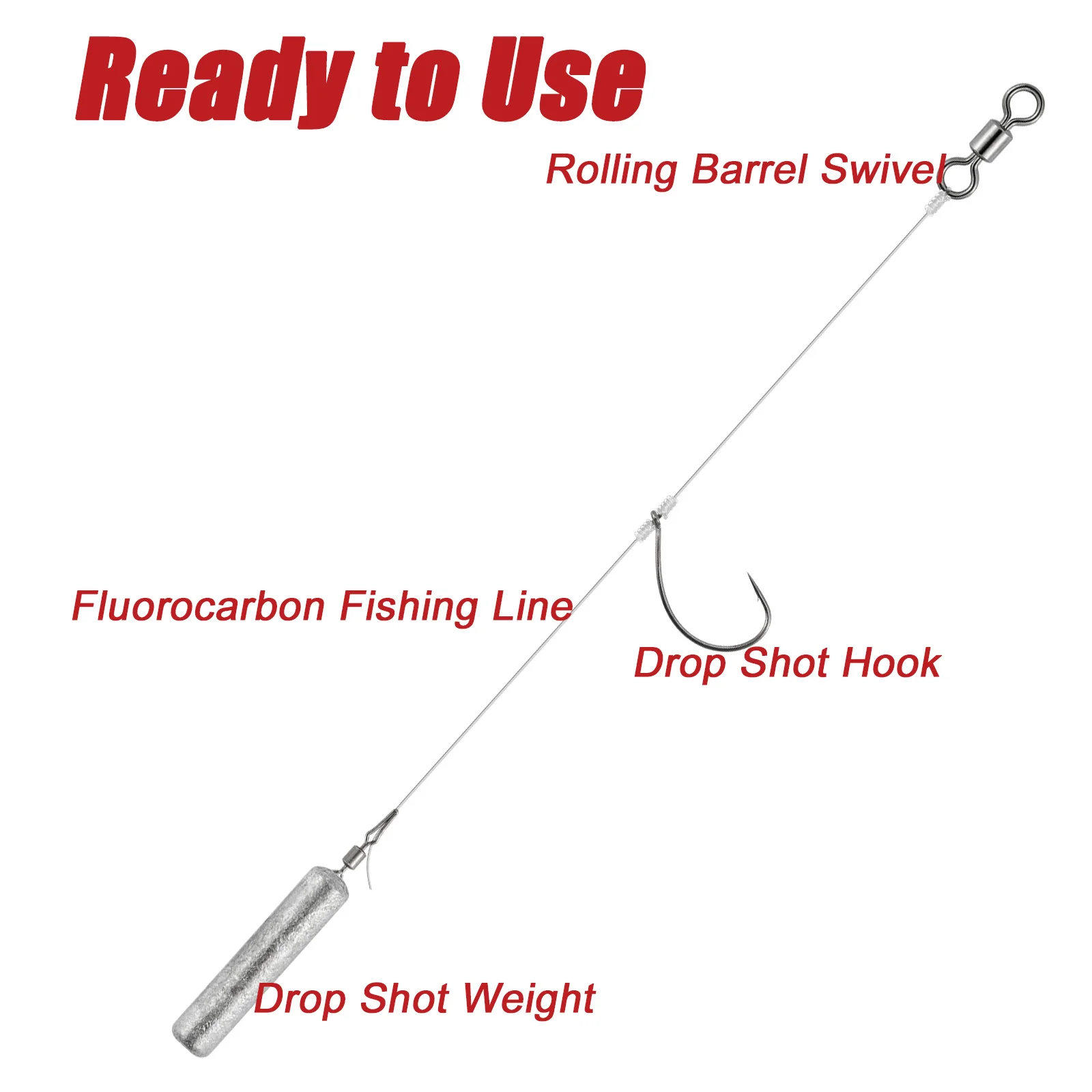 Shot Rig Crappie Rigs For Shore Fishing Drop Shot Fishing From