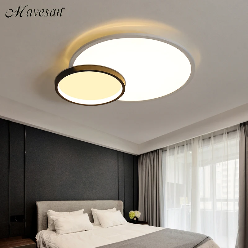 

Round LED Ceiling Lights For Bedroom Home Modern Lamp Fixtures Lustre Plafonnier Dimmable Remote Control Lighting