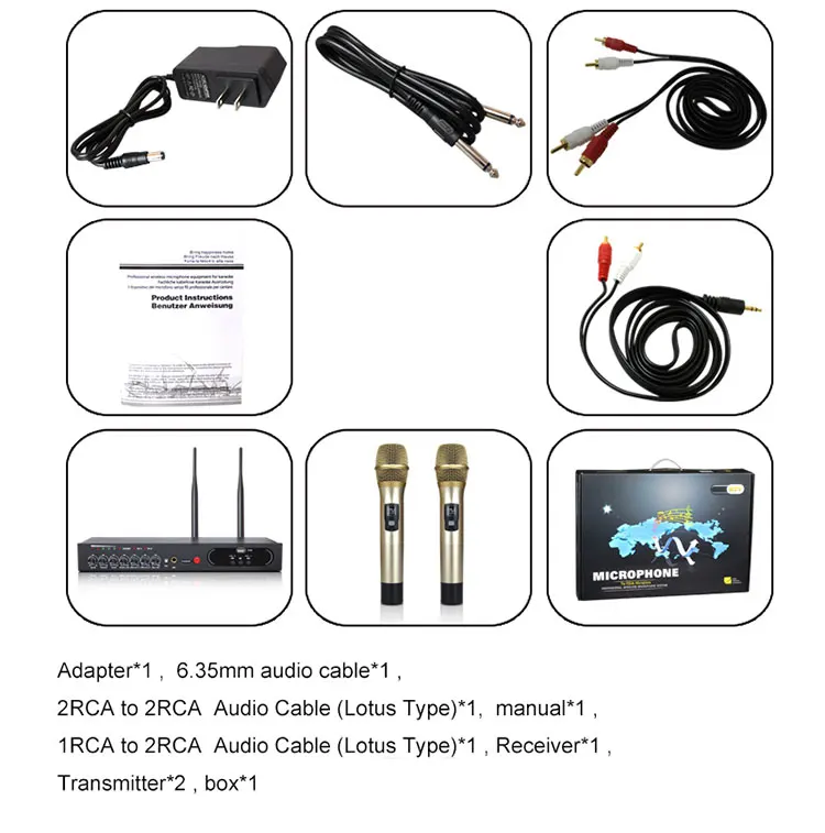Bluetooth микрофон для домашнего кинотеатра UHF|Микрофоны| |