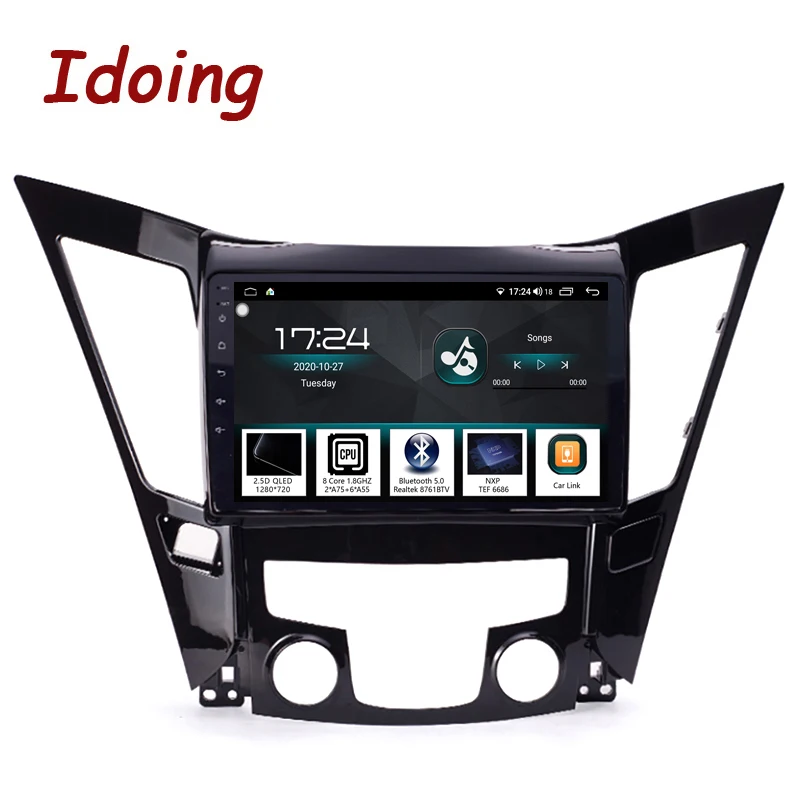 Idoing10.2 &quotАвтомобильный головный блок Android Радио мультимедийный плеер для Hyundai Sonata