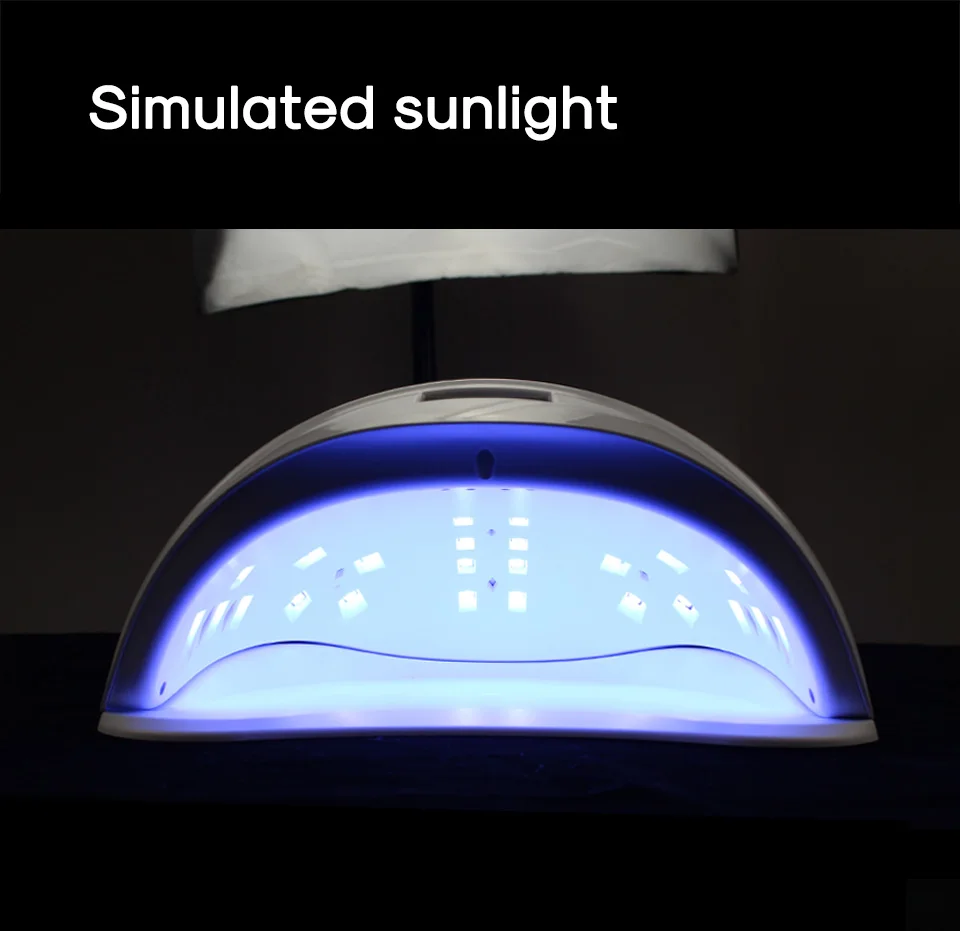 Secador de Unhas Lâmpada para Manicure Conduziu a Lâmpada para Gel Lâmpada de Secagem para uv para Unhas Leds Profissional Poderosa Polonês Lâmpada de Secagem para 24 52w 5 Secador De unhas 24 LEDs Lâmpada para