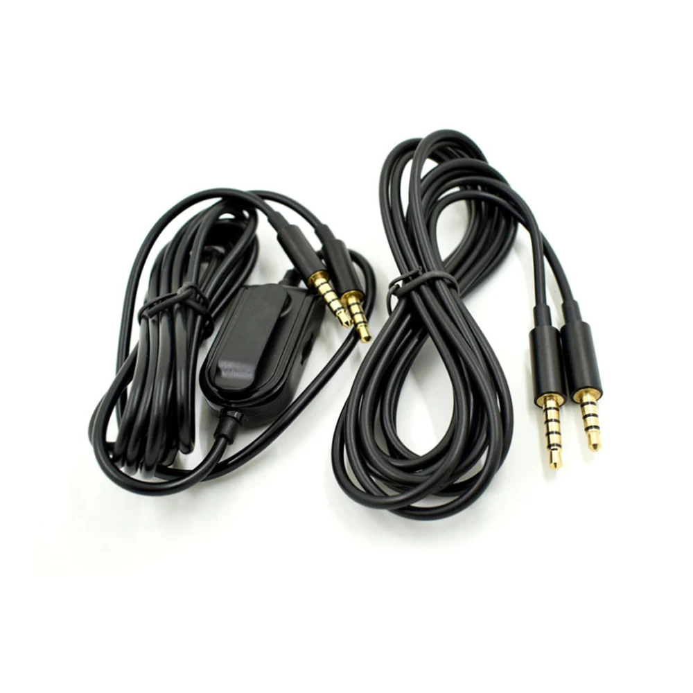 

H 1.5M Gaming Headset 3.5mm Audio Aux Cable Inline Mute Volume Control Compatible with Astro A10 A40 A30 A50 Xbox One PS4 PC