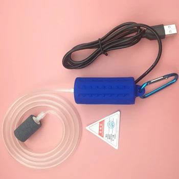 

USB Air Bubble Aerator Pond Pump Hydroponic Oxygen Aquarium Fish Tank Cable 1m