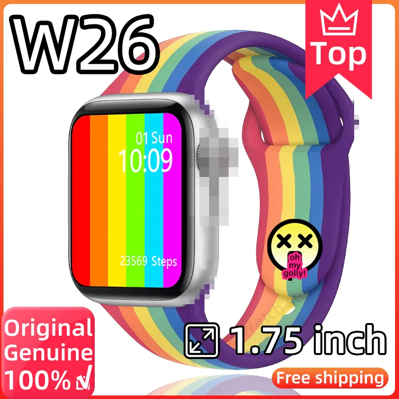 IWO W26 умные часы серии 6 с напоминанием о звонках iwo 12 Pro 13 для Android IOS pk t600 x6