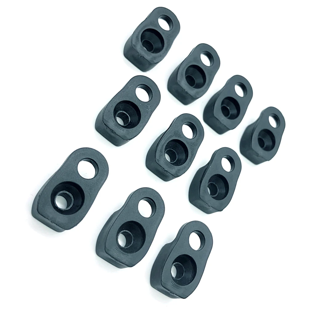 Perfeclan 10pcs Kayak Canoe D Rings Eye Pad Deck Fitting Bungee Cord Kit