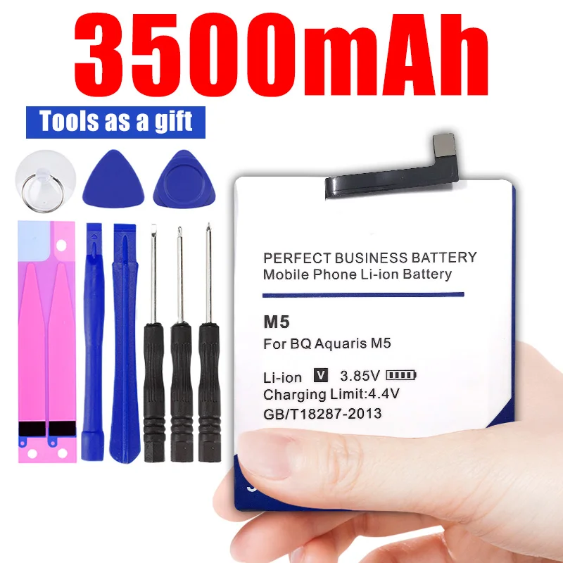 Высокое качество 3500mAh 3120 M5 батарея для BQ Aquaris 3120 M5 батарея Аккумулятор Быстрая