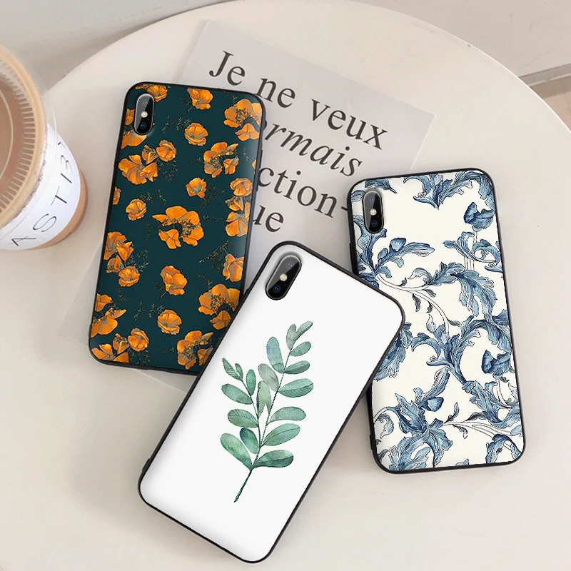 Чехол для huawei P Smart Plus 2019 чехол телефона Huawi P30 Lite pro Y9 Prime Z y7 y6 мягкий капа с листьями