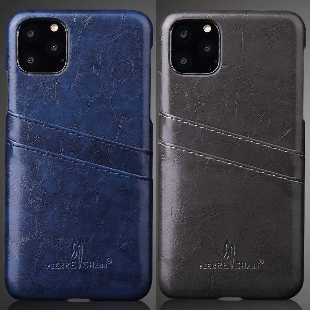 Масло воск кожаный чехол-накладка на заднюю крышку для iPhone 11 Pro Max
