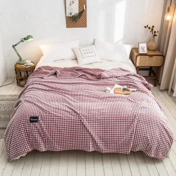 

Fashion Dual-sided Home Cover Blanket Bedroom Bedspread Bed Sheet Sofa Casual Nap Blanket Warm Travel Airplane Shawl Blanket