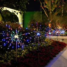 Dandelion Solar Outdoor Light Fireworks Christmas Light Outdoor Christmas Decoration Lawn Led Waterproof Landscape Garden Light