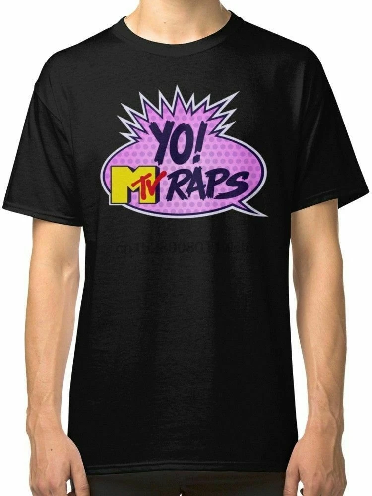 RARE Yo MTV Raps Mens Black T Shirt S 
