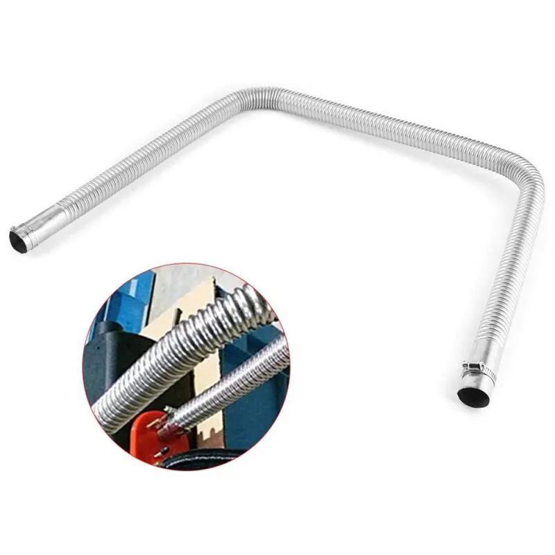 100 120cm Stainless steel Car Air Heater Exhaust Pipe Diesel Gas Vent Hose for Vehicles Air Diesel Heater Car Heaters Accessorie
