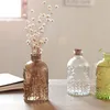 Creative Simple Glass Vase For Flowers Carved Vase Desktop Home Decoration Accessories Flower Decoration 3