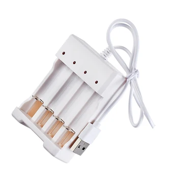 

Universal Rechargeable Battery Charger USB Plug DC5V 1A 1.2V 4 Slot AA/AAA Charger Adapter For Rechargeable batteries